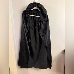 Black Hooded Cloak